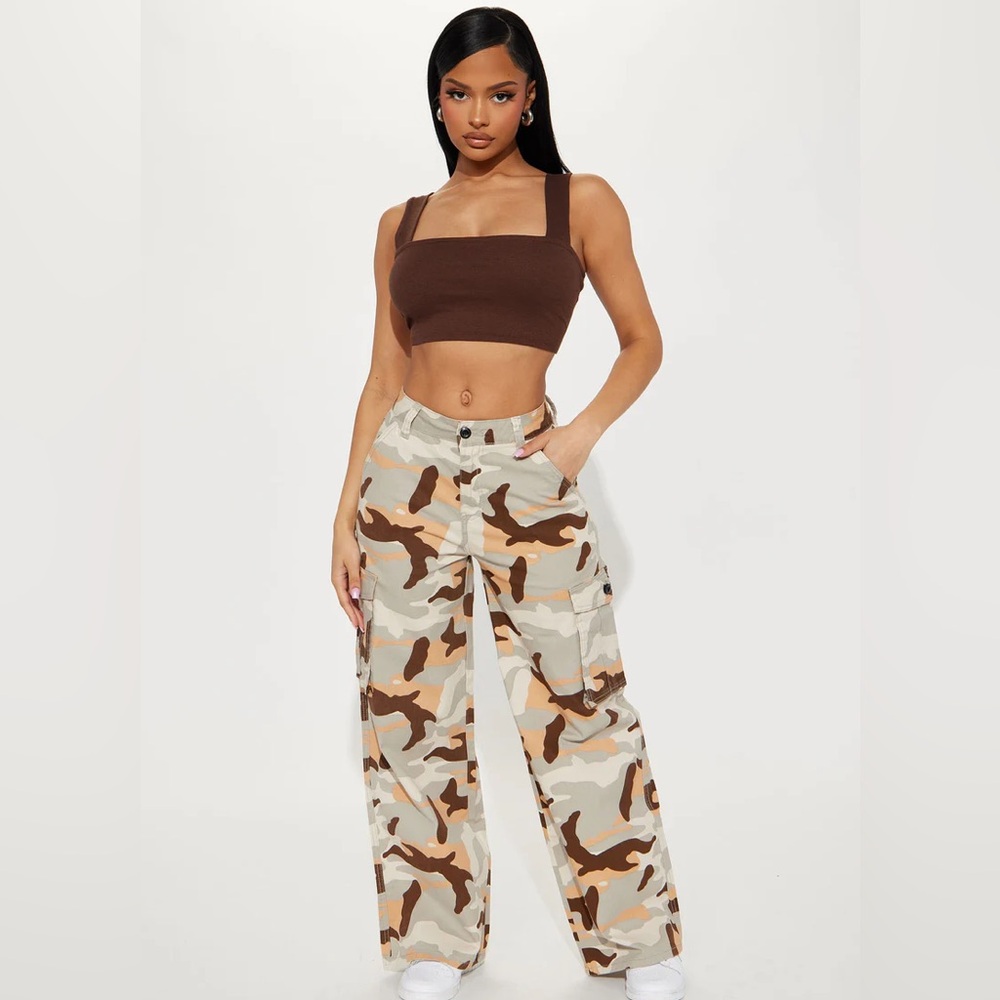 Camo Cargo Pant 🤎